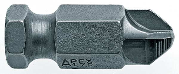 Apex Tool Group Power Bit, SAE, 7/16", Hex Power Drive, PK5 170-5/16-ACR-5PK