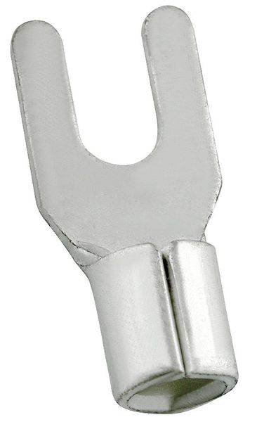 Power First 12-10 AWG Non-Insulated Fork Terminal #6 Stud PK50 5UGP0