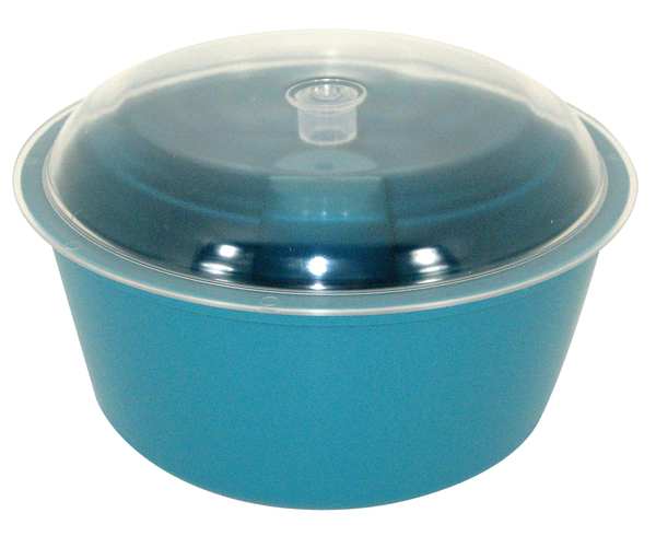 Raytech Vibratory Tumbler Bowl and Lid, 8In Dia. 23-005
