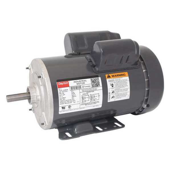 Dayton Capacitor-Start/Run General Purpose Motor, 2 HP, 115/208-230V AC Voltage, 56H Frame 5UKG5BG