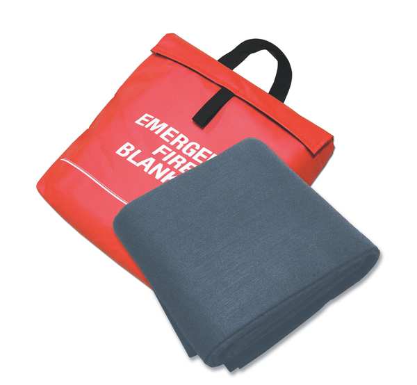 Sellstrom Fire Blanket and Pouch, Carbon Felt S97453