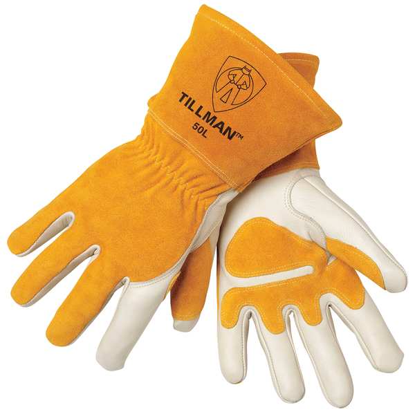 Tillman MIG Welding Gloves, Cowhide Palm, M, PR 50M