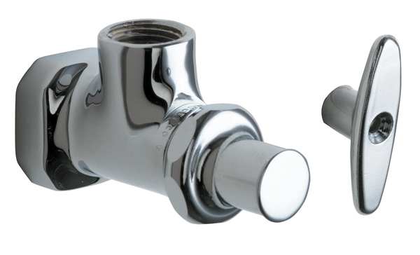Chicago Faucet Multi-Turn Stop, Angle, 1/2 Inx1/2 In 442-LKABCP