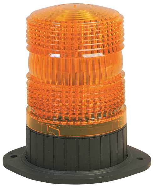 Federal Signal Strobe Light, Perm/Pipe, 2-7/8 In, Amber 462121-02