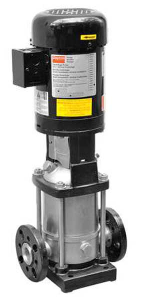 Dayton Multi-Stage Booster Pump, 1 1/2 hp, 208 to 240/480V AC, 3 Phase, 1-1/4 in Flanged Inlet Size 5UWL4