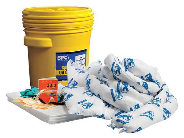 Brady Spill Kit, Oil-Based Liquids, Yellow SKO-20