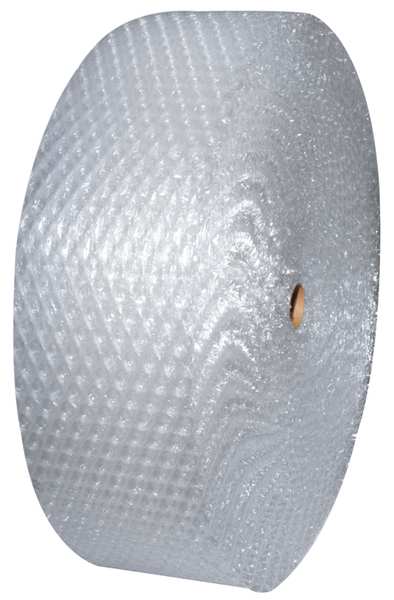Zoro Select Perforated Bubble Roll 48" x 250 ft., 1/2" Thickness, Clear 5VET3