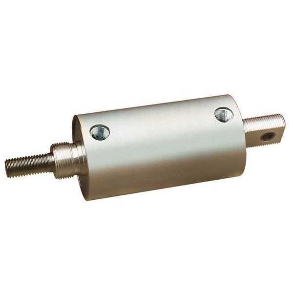 Speedaire Air Cylinder, 3 in Bore, 1 in Stroke, Round Body Double Acting 5VMX3