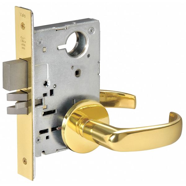 Yale Heavy DutyMortise Lockset, Lever, Privacy PBR8802FL X 605