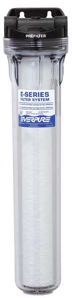 Everpure Water Filter System, 8 gpm, 10 Micron, 22 1/2 in H EV979590-75