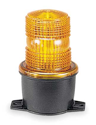 Federal Signal Low Profile Warning Light, Strobe, Amber LP3T-012-048A