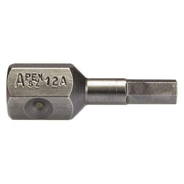 Apex Tool Group 7/16 in Drive Hex Insert Bit SAE 3/16 in Tip, 1 3/8 in L SZ-12-A