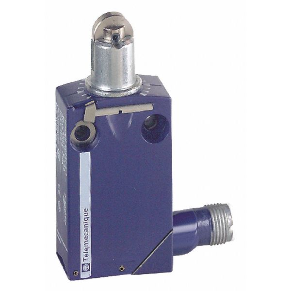 Telemecanique Sensors Limit Switch, Plunger, Roller, 1NC/1NO, 3A @ 240V AC XCMD2102M12