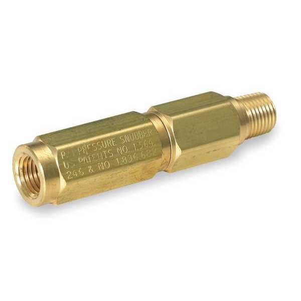 Weksler Snubber, Pressure, Piston, 1/4 In, Brass RS1