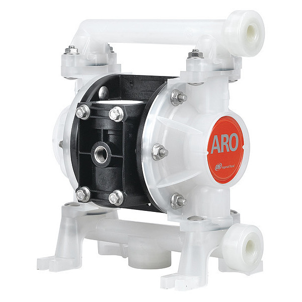 Aro Double Diaphragm Pump, Kynar(R), Air Operated, PTFE, 10.6 GPM PD03P-AKS-KTT