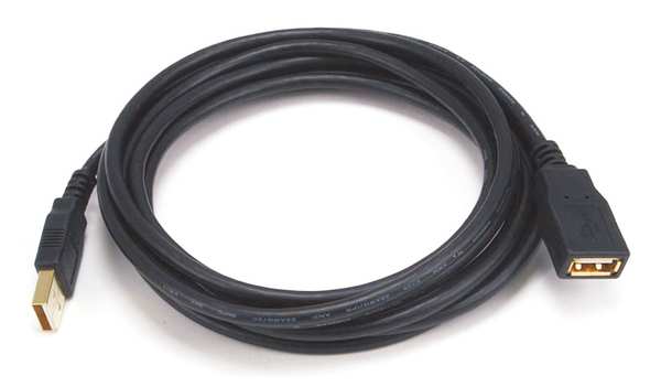 Monoprice USB 2.0 Extension Cable, 10 ft.L, Black 5434
