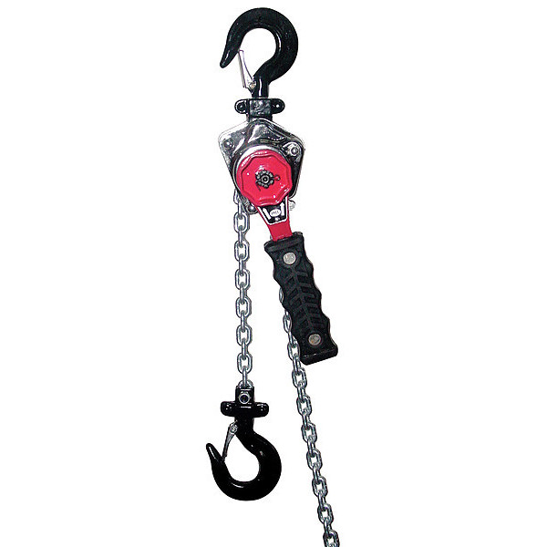 Dayton Lever Chain Hoist, 550 lb Load Capacity, 5 ft Hoist Lift, 13/16 in Hook Opening 5YGF5