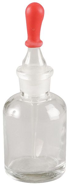Lab Safety Supply Dropper Bottle, 125mL, Clear, Round, PK8 5YHL0