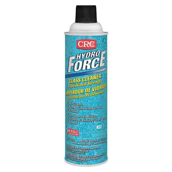 Crc Liquid Glass Cleaner, 20 oz., Clear, Unscented, Aerosol Can 14412