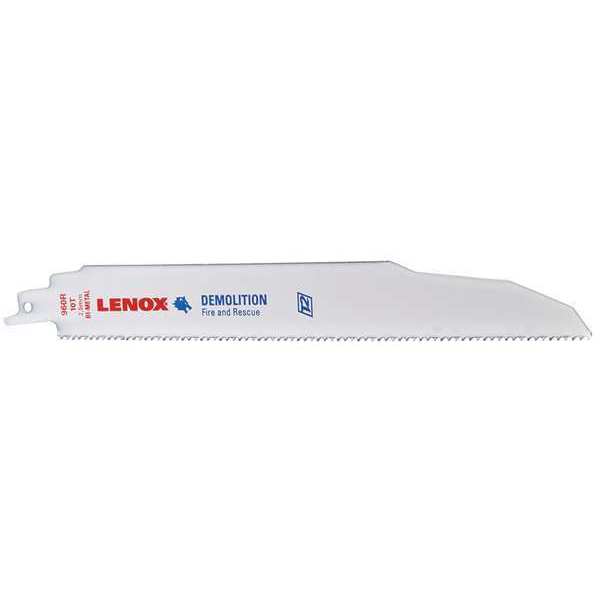 Lenox 9" L x 10 TPI Metal Cutting Bi-metal Reciprocating Saw Blade, 2 PK 20597960R