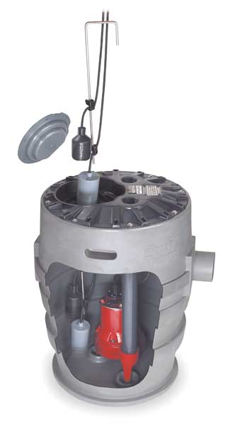 Liberty Pumps 21" x 30" 1/2 HP 41.0 gal. Simplex Sewage System 208/230V P372LE52/A2