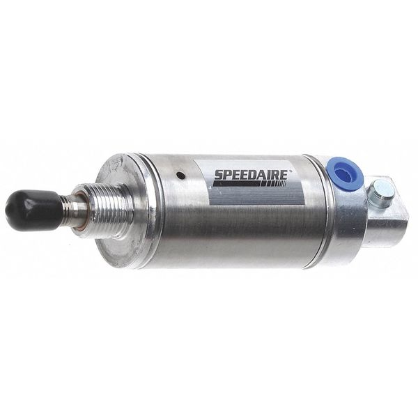 Speedaire Air Cylinder, 1 1/2 in Bore, 1 in Stroke, Round Body Single Acting 5ZEN7