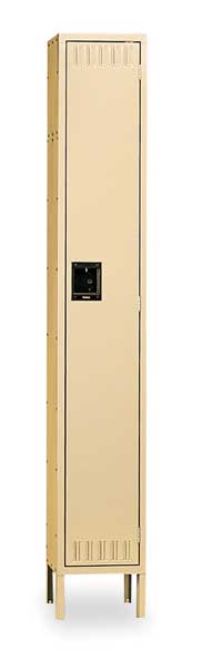 Tennsco Wardrobe Locker, 15 in W, 18 in D, 78 in H, (1) Tier, (1) Wide, Sand STS-151872-1 SAND