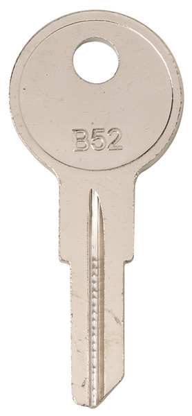 Zoro Select Key Blank, B52, PK25 5ZLF2