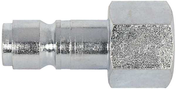 Zoro Select Coupler Plug, FNPT, 1/2, Steel 5ZLP8