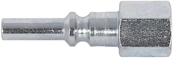 Zoro Select Coupler Plug, FNPT, 1/4, Steel, PK2 5ZLR5