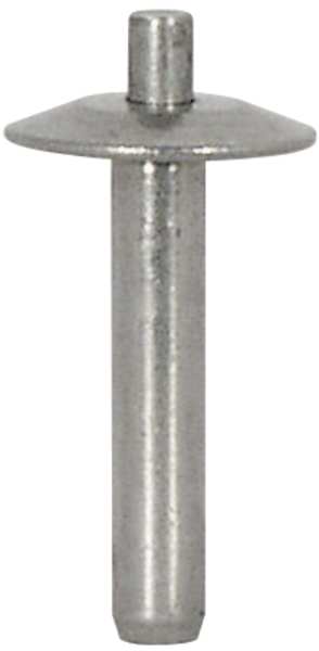 Zoro Select Nail Drive Anchor, 3/16" Dia., 7/16" L, Aluminum Plain, 500 PK 5ZVL7