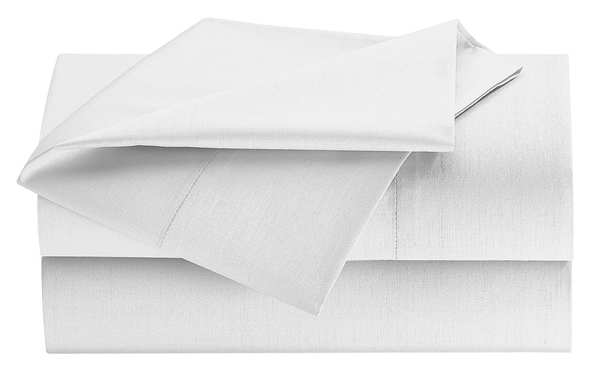 Martex Sheet, Queen, White, 12" Pocket, 80" L, PK6 1A38097