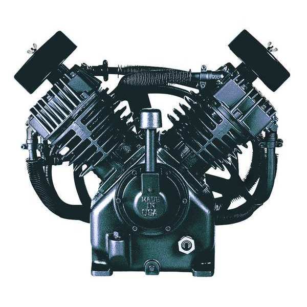 Speedaire Air Compressor Pump, 10 hp, 2 Stage, 4 qt Oil Capacity, 4 Cylinder 5Z405
