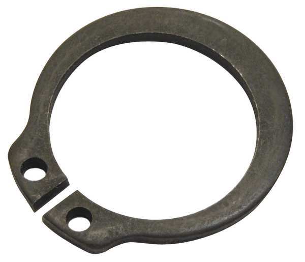 Zoro Select External Retaining Ring, Steel Black Phosphate Finish, 1/2 in Shaft Dia, 10 PK SHR-50ST PA