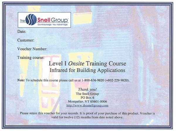 The Snell Group Level I Thermography Training, Onsite SNELL-L1-ON-BLDG