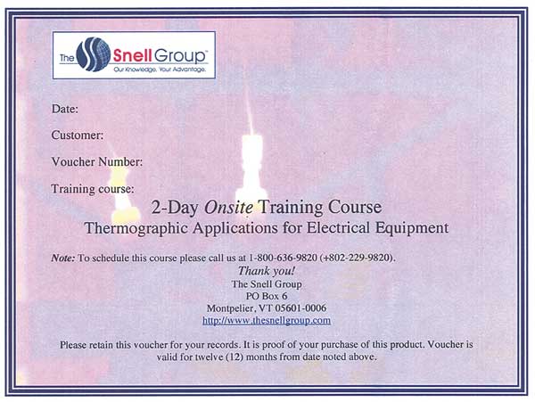 The Snell Group Thermography Training, Onsite, Electrical SNELL-2D-ON-ELEC