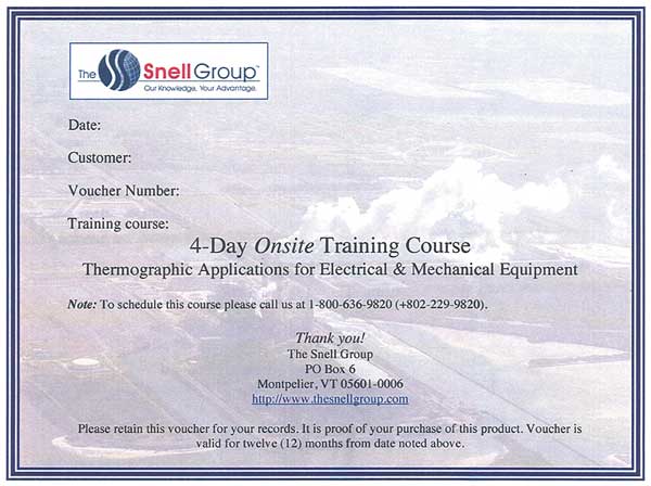 The Snell Group Thermography Training, Onsite SNELL-4D-ON-ELEC/MECH