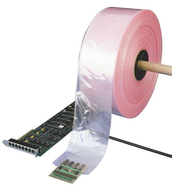 Zoro Select 24" x 500 ft. Poly Tubing, 6 mil, Pink 5CYL5
