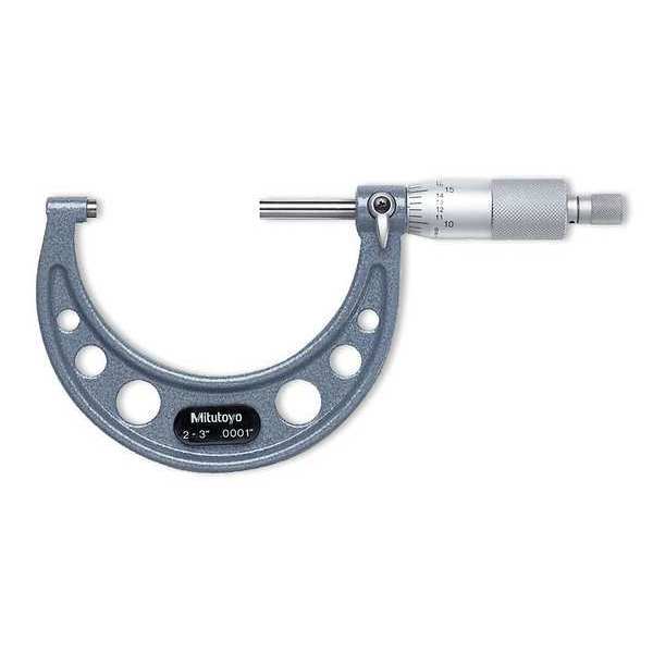 Mitutoyo Micrometer, 5 to 6", 0.0001, Ratchet 103-220