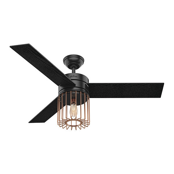Hunter Decorative Ceiling Fan, 52" Blade Dia., 1 Phase, 120 59239