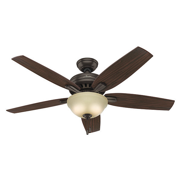 Hunter Decorative Ceiling Fan, 52" Blade Dia., 1 Phase, 120 53311