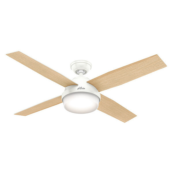 Hunter Decorative Ceiling Fan, 52" Blade Dia., 1 Phase, 120 59217