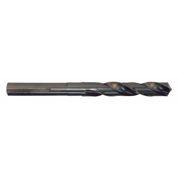 Cle-Line 118° Silver & Deming Drill with 1/2 Reduced Shank Cle-Line 1892 Steam Oxide HSS RHS/RHC 1-1/8 C20697