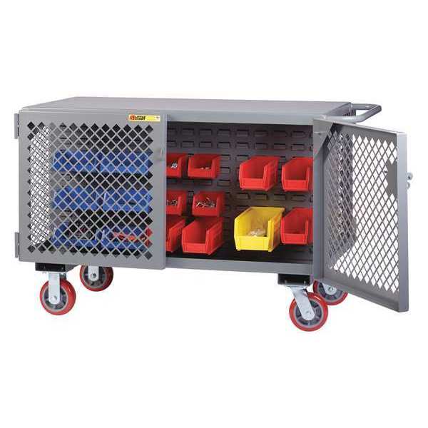 Little Giant 24x48" Maintenance Cart 2-Sided, Louvered ST-2448-6PY-LP