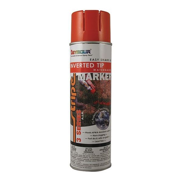 Seymour Of Sycamore Inverted Marking Paint, 16 oz., Alert Orange, Water -Based 20-370