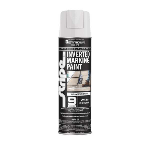 Seymour Of Sycamore Inverted Marking Paint, 17 oz., White, Solvent -Based 20-952