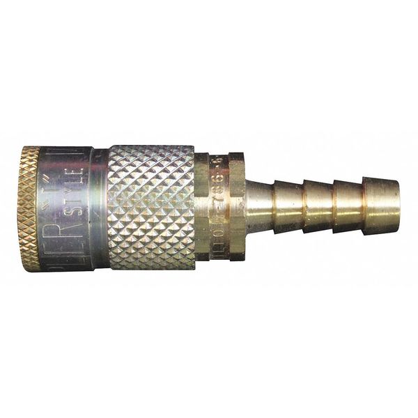 Milton T Style Coupler, 3/8" Hose Barb, PK10 786-6