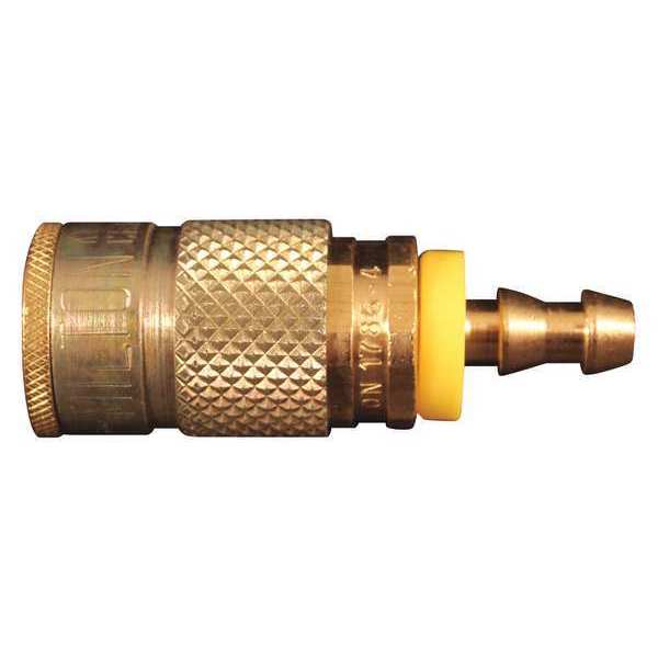 Milton T Push-Lock Coupler, 3/8"HoseBarb, PK10 1786-6