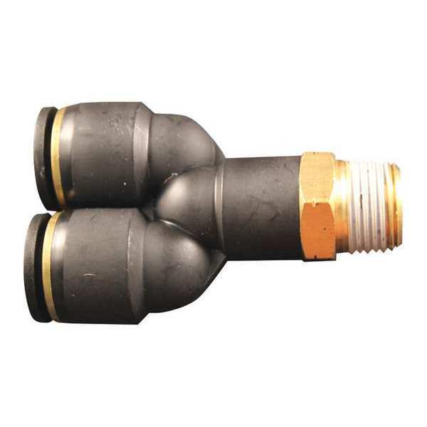 Milton 10 PK PTC Swivel Y Connect, 1/4" MNPT, 1/4", PK10 2206-2