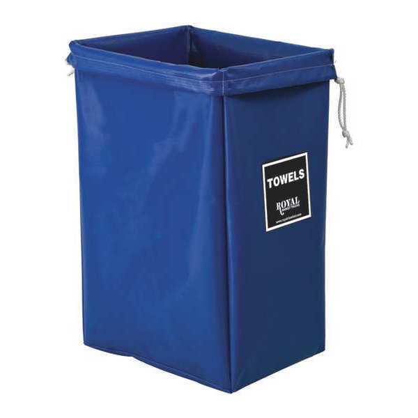 Royal Basket Trucks Hamper Bag, Blue Vinyl, Towels R00-BBX-THN